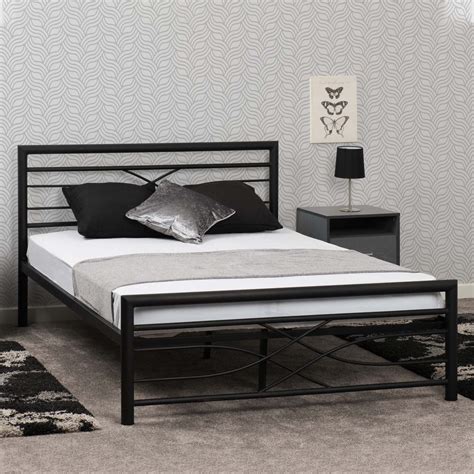 wayfair metal double bed frame